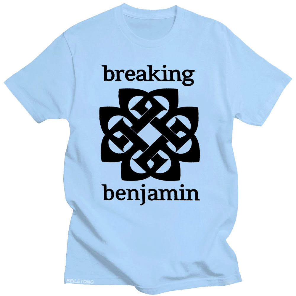 Breaking benjamin t-shirt med grafisk tryk, hiphop, vintage, bomuld, kortærmet, gotisk t-shirt, unisex t-shirts: S / Grå