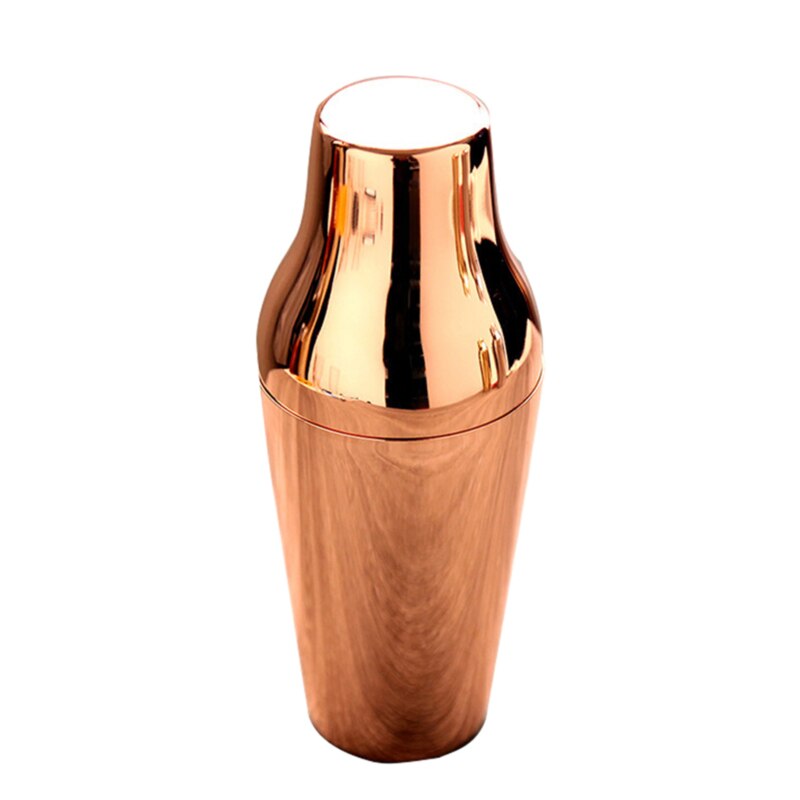 Cocktail Shaker Stainless Steel Two-Section Bar Wine Drink Blender Bar Party Bartender Tools Bar Supplies: rose gold