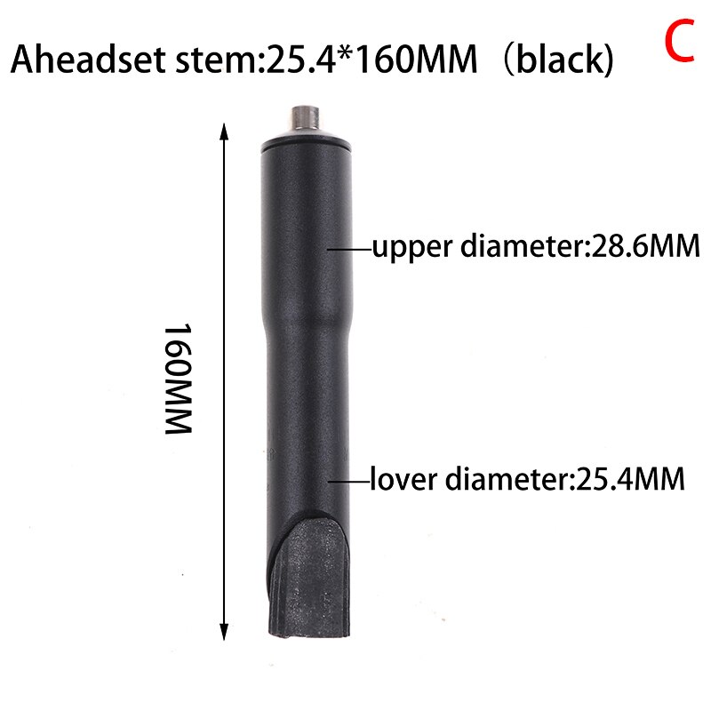 Cykelskaft kontrollrör förlänga styret mountainbike framgaffel adapter: C