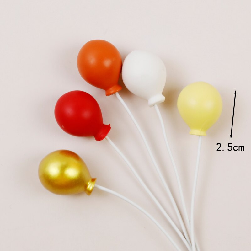 Décoration de gâteau en boule | Haut de gamme, or argent jaune bleu violet rose, amour gâteau ameublement pâtisserie, garniture de gâteau en boule ronde: Resin balloon 5pc 7