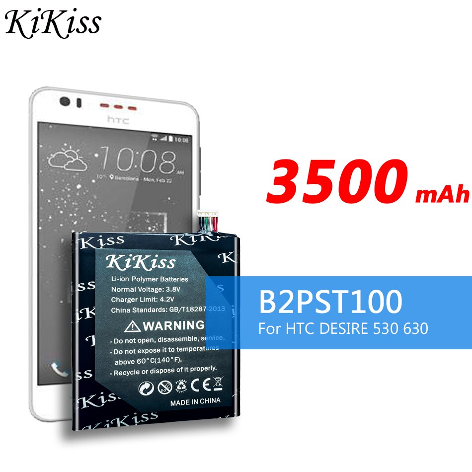 Free Tool 3500mAh Phone Battery For HTC Desire 628 630 650 530 D530U B2PST100 +Tracking Number