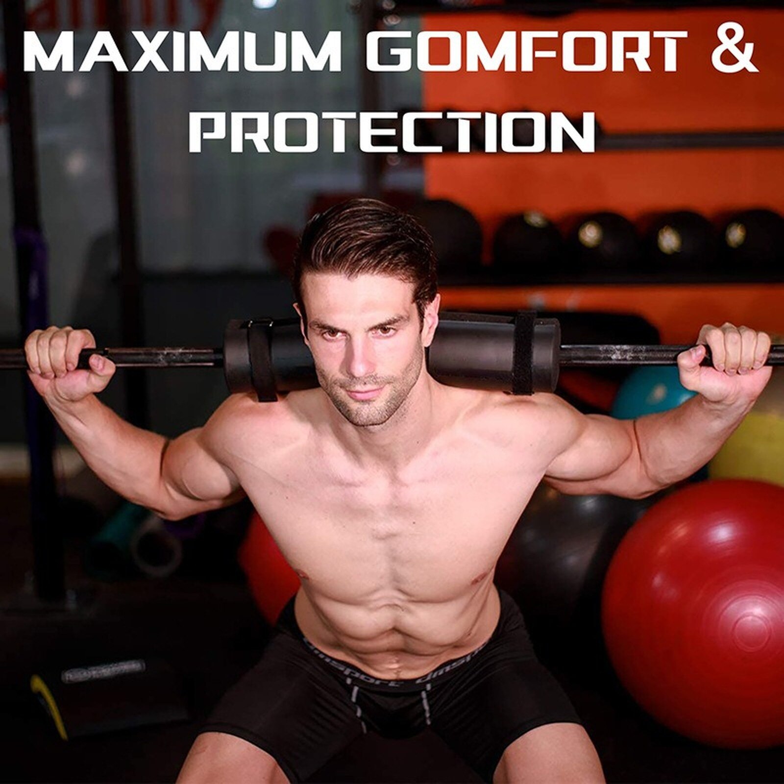 Weightlifting Grip Barbell Pad Protective Neck Shoulder Support Pads Gym Fitness Hip Training Equipment Dumbbell Gripper Unisex