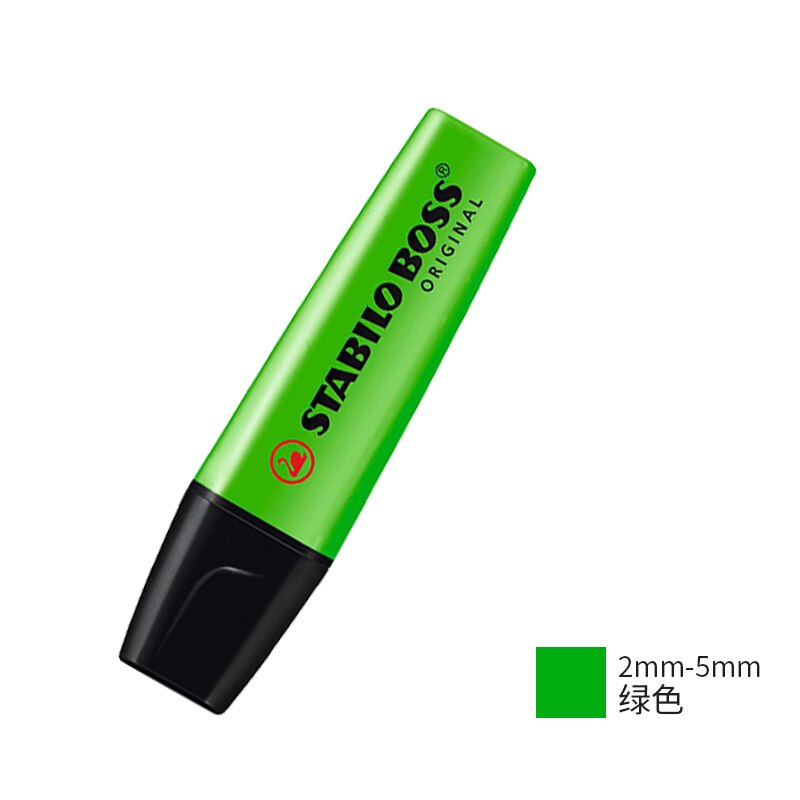 STABILO BOSS Pastel Highlighter Original Markers Environmental Pens For School Office Marking Focus Stationery 1Pcs: green 1pcs