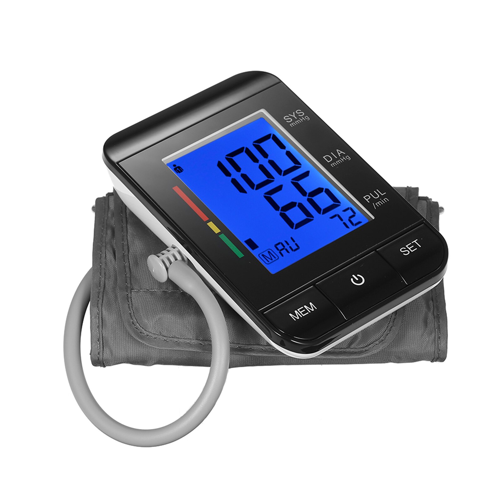 Pols/Arm Bloeddrukmeter Lcd Digitale Pulseheart Beat Rate Meter Apparaat Apparatuur Tonometer Bp Mini Bloeddrukmeter: Type9
