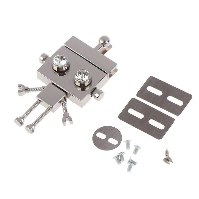 4Colors Robot Shape Clasp Turn Lock Twist Locks Metal Hardware For DIY Handbag Shoulder Bag Purse
