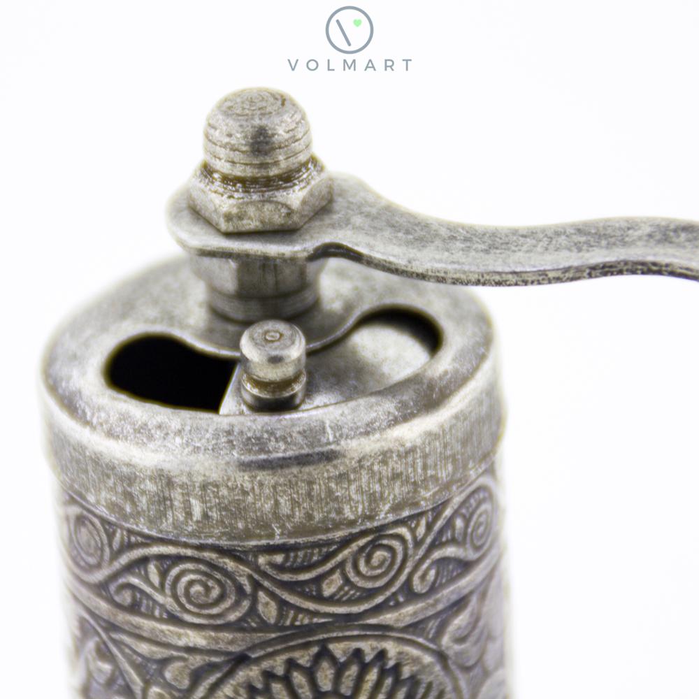 Nostalgisk peppar-kaffe-salt-kryddkvarn 4.3 '  - 11 cm.