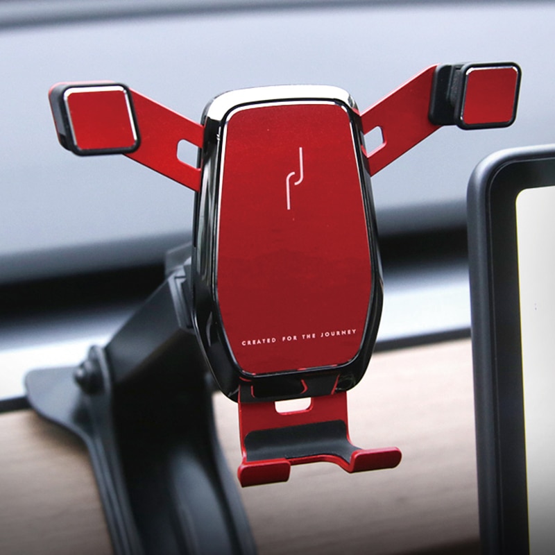 Auto Dashboard Mobiele Telefoon Houder Air Vent Telefoon Opladen Lijn Modificatie Stand Houder Voor Tesla Model 3 Accessoires