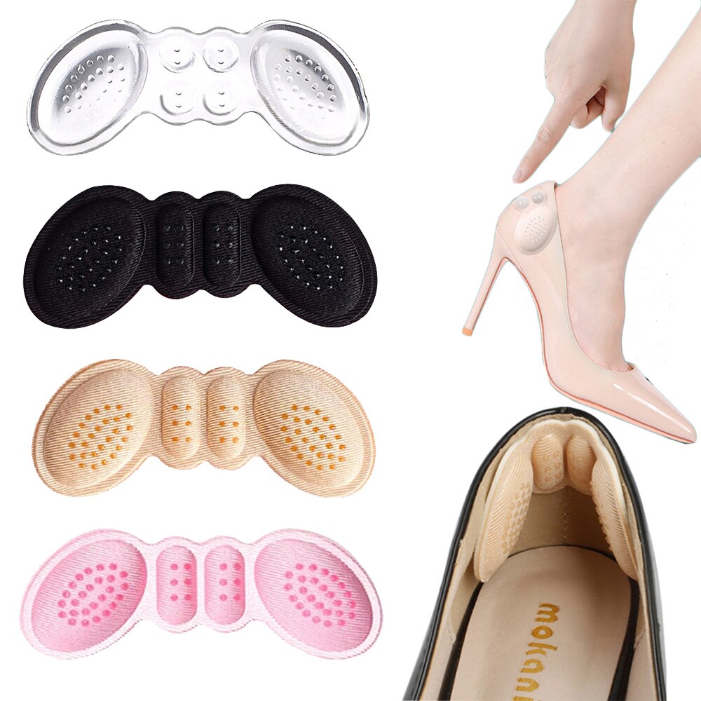 Silikon Heel Pads für Frauen Schuhe Einsätze Füße Ferse Schmerzen Relief Reduzieren Schuh Größe Füllstoff Kissen Polsterung für High Heels futter