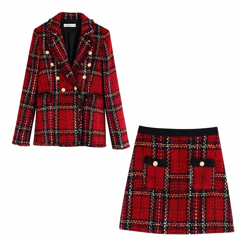 Plaid Skirt Set main image 1