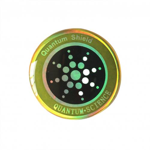 Pegatinas antiradiación para teléfonos móviles, escudo electromagnético de forma redonda, parches de ondas electromagnéticas, 1 Uds.: Golden
