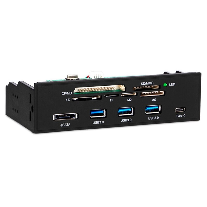 USB 3.0 Front Panel Hub Optical Drive 5.25 Inch Esata Expansion Board Multi-Function Card Reader For Desktop Chassis