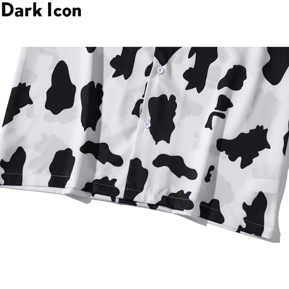 Dark Icon Printed Light Weight Hawaiian Shirt Men Summer Beach Men's Shirts Street Shirts Man Male Top