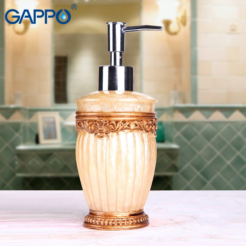 GAPPO liquid soap dispensers soaps pump imported resin Bottle Bath resin Bathroom accessories soap pump dispensers