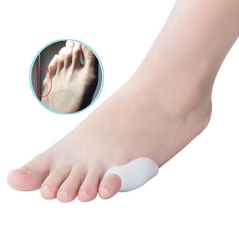 6 par silikone lilletå knyst fodpleje beskyttelsespuder gel tå separator tommelfinger valgus pedicure smertestillende fodpleje værktøj