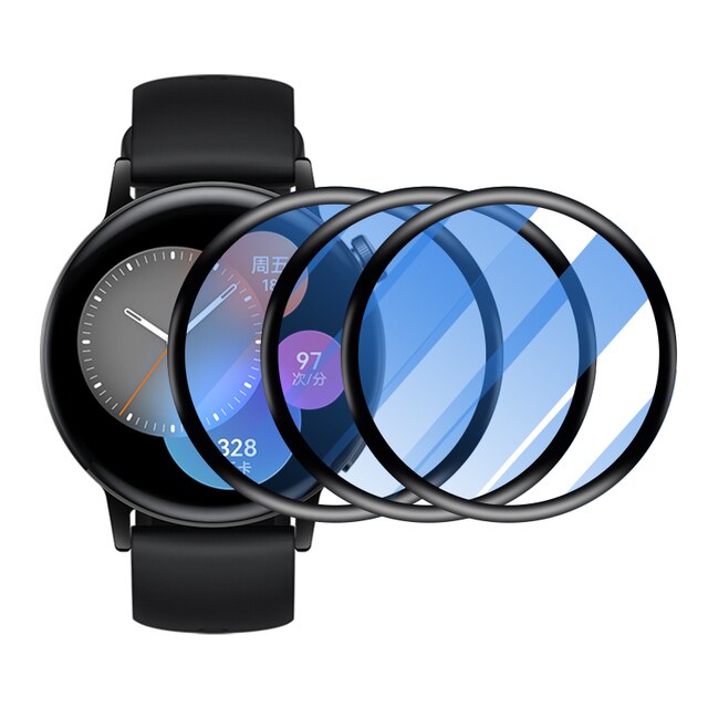 3PCS 9D Curved Screen Protectors Cover Film For Huawei Watch GT3 42MM 46MM Soft Fiber Glass Hauwei Watch GT 3 3GT WatchGT3 46 MM: Watch GT3 42mm