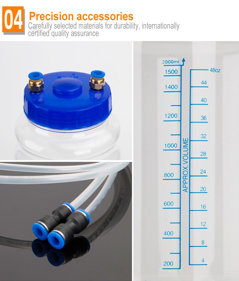 2L Car Manual Oil Change Vacuum Pump Oil Change Pump Wast Oil Collector Vacuum Pump Maintenance Tool Artifact Oil Pumps