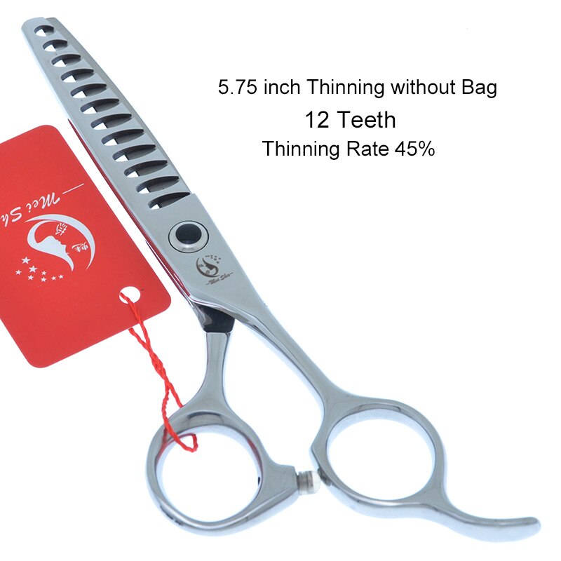 5.75" Pet Scissors for Dog Grooming Japanese Steel Animal Thinning Clippers 35% to 50% Cut Rate Dog Trimmers A0160A: A0160A-03-60