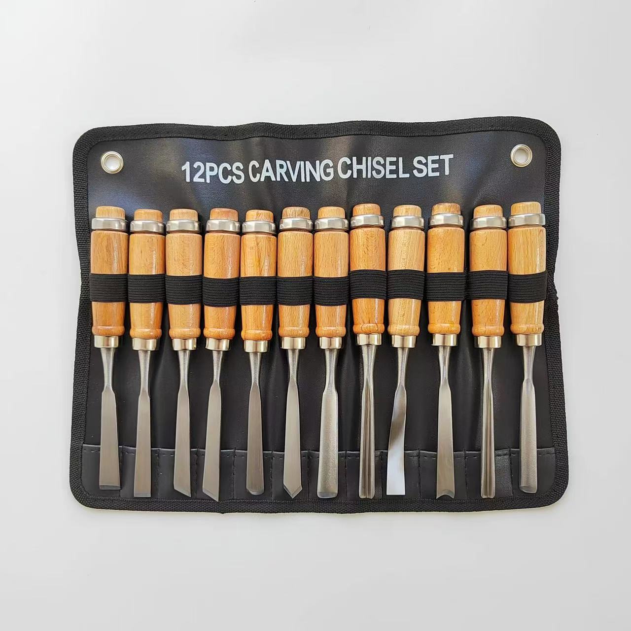 Herramientas de tallado de madera, cinceles de mano, cinceles de mano, juego de cinceles de mano para tallado de madera, herramientas de gubias de torno profesionales para carpintería: Default Title