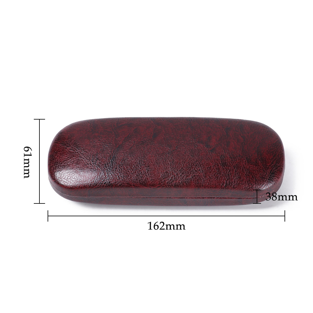 Menn kvinner skinnbrille etui unisex vanntett hardt ramme brille etui lesebriller boks svart brillevesker