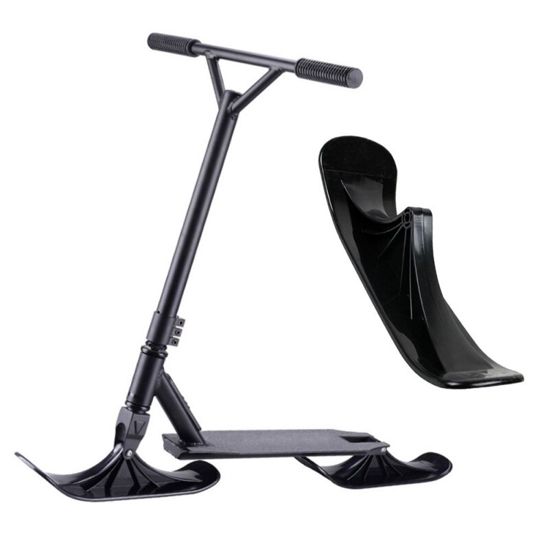 Slitta da sci ruote a doppio uso per bambini Scooter da neve sci Scooter due in uno due tavola da sci accessori multifunzione