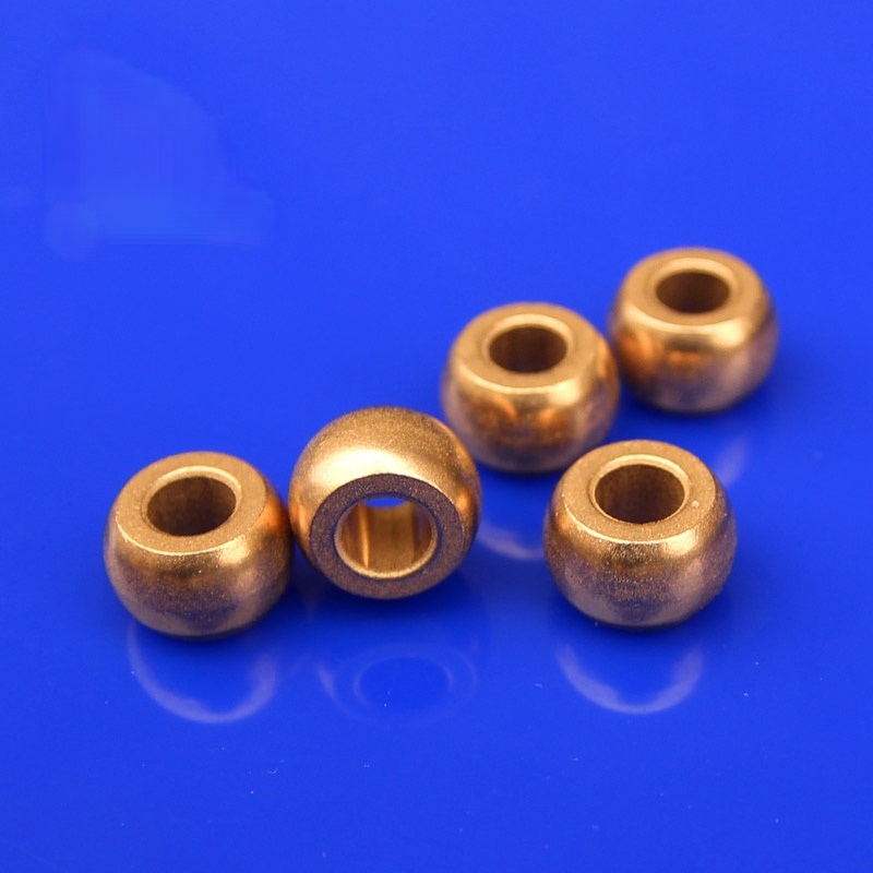 10 stk kuglelejer sfærisk oliebøsning leje af pulvermetallurgi kobber hylster gør-det-selv tilbehør 2 x 5 x 3mm 4 x 11 x 7mm