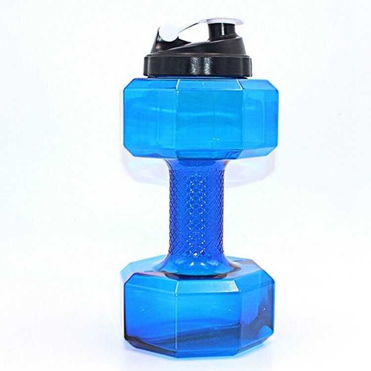 2200mL Portable Water Dumbbell Large Capacity Water Filled Dumbbells Weights for Fitness Home Gym Training Adjustable Dumbbells: Blue