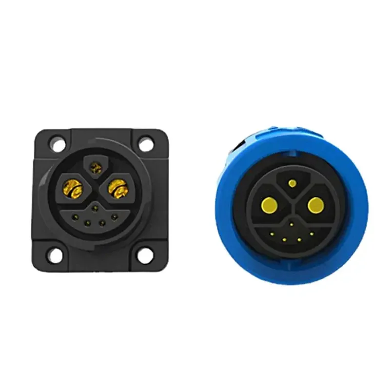 IP67 50A 2 + 1 + 5 Cable de puerto de carga de motocicleta eléctrica M23 Cable conector de batería de litio para bicicleta eléctrica enchufe macho hembra de 8 pines