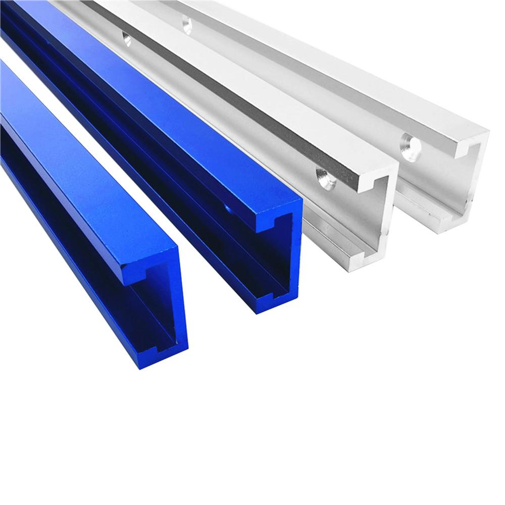 Aluminium T-Track Slot Mijter Track Jig Armatuur Voor Router Tafel Bandsaws Houtbewerking Diy Tool Lengte 300/400/500/600/800 Mm