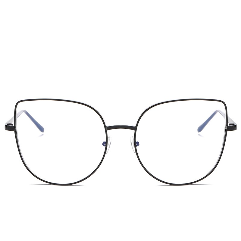 Metalen Frame Clear Lens Cat Eye Vorm Gothic Vintgae Sexy Bril voor Vrouwen Cater Retro Zonnebril Grappige Bril