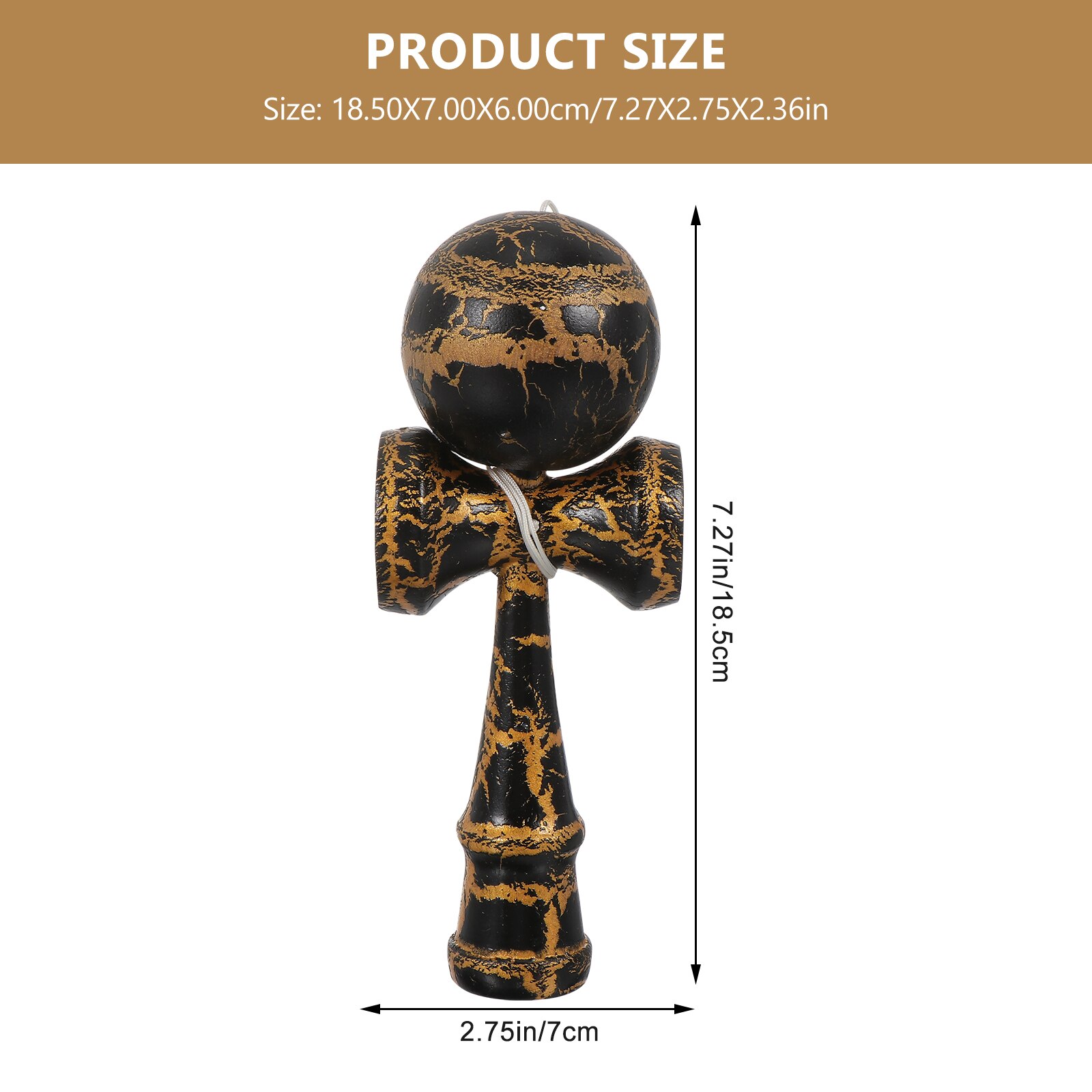 1pc kendama-holzpuzzle-freizeitspielzeug für kinder