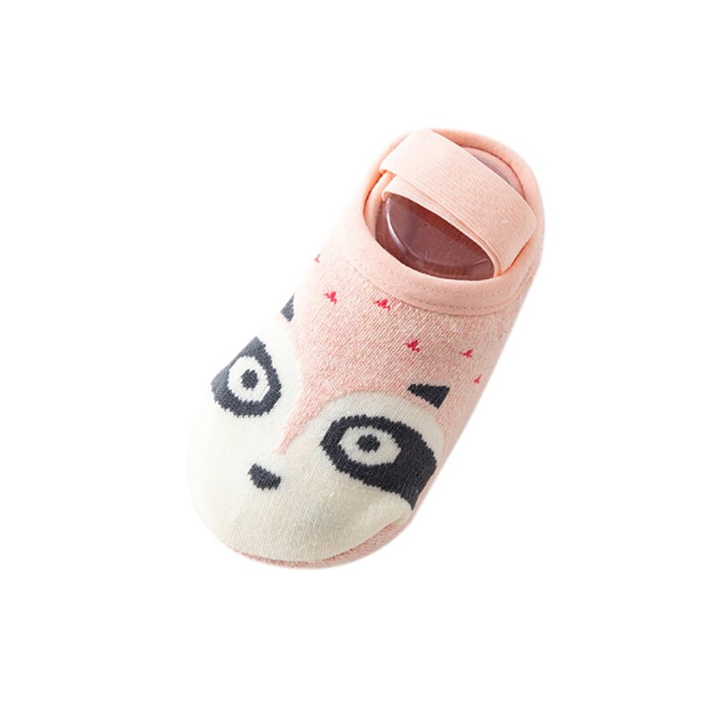1 Pair Baby Girls Boys Cute Cartoon Non-slip Cotton Toddler Floor Socks Animal Pattern First Walker Shoes For Newborns