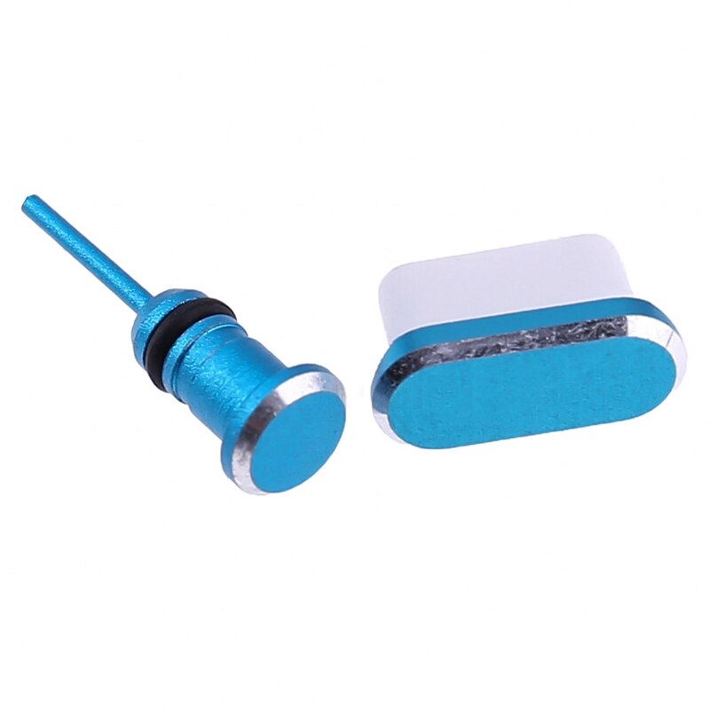 3.5Mm Koptelefoon Jack Type C Telefoon Opladen Poort Sim-kaart Usb C Stof Plug Voor Xiaomi Huawei Samsung Iphone: BL