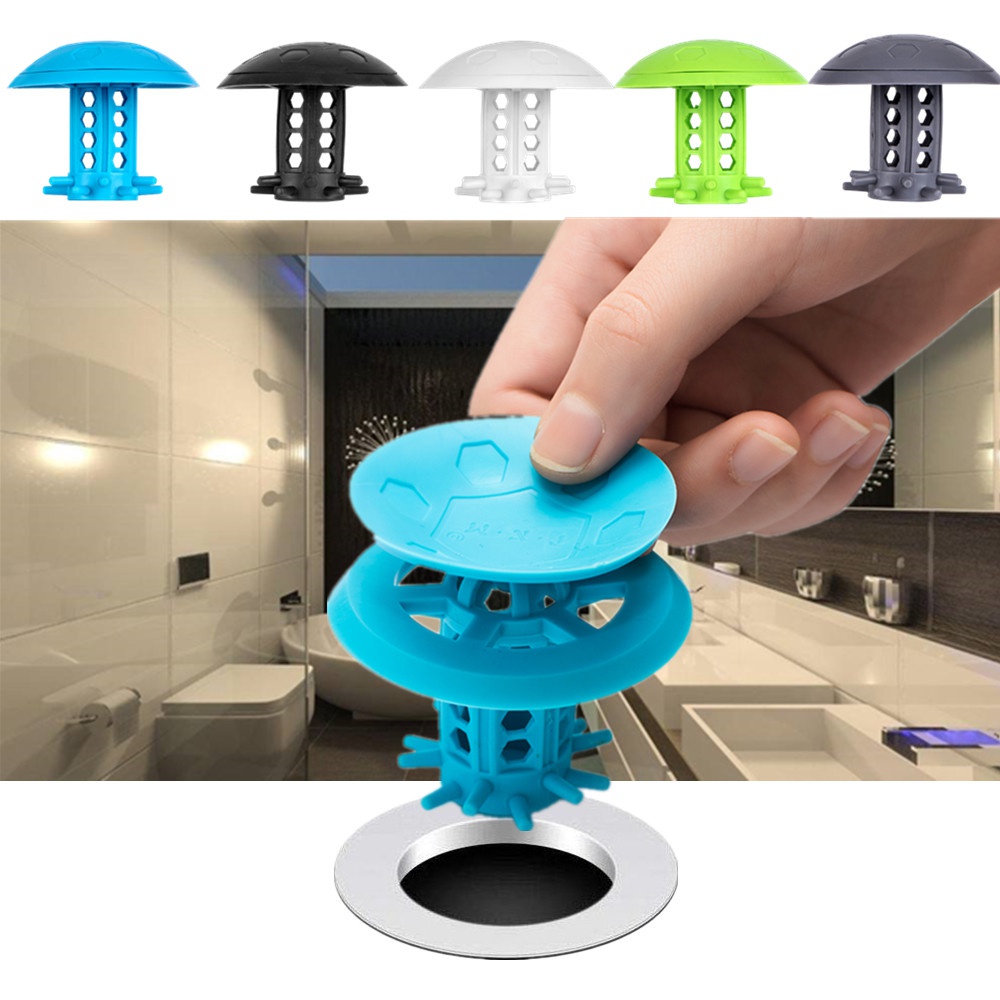 2PACK TXM Drain Hair Catcher Bathtub/Sink Drain Hair Catcher,2 in 1 Bathtub Drain Protector for Shower