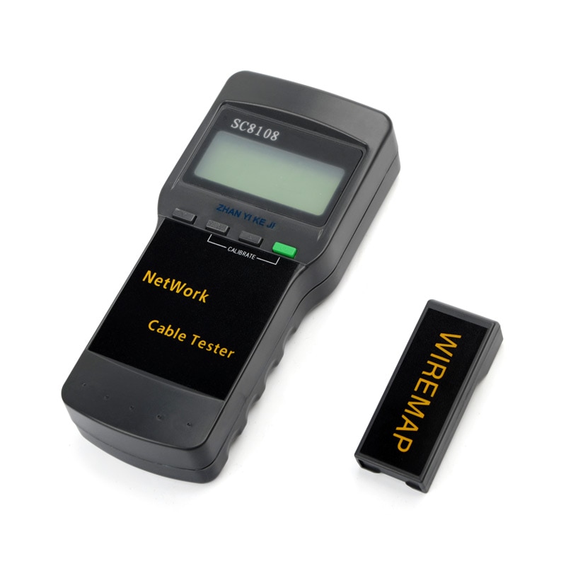 RJ45 SC8108 Portable LCD Network Tester Meter&LAN Phone Cable Tester With LCD Display