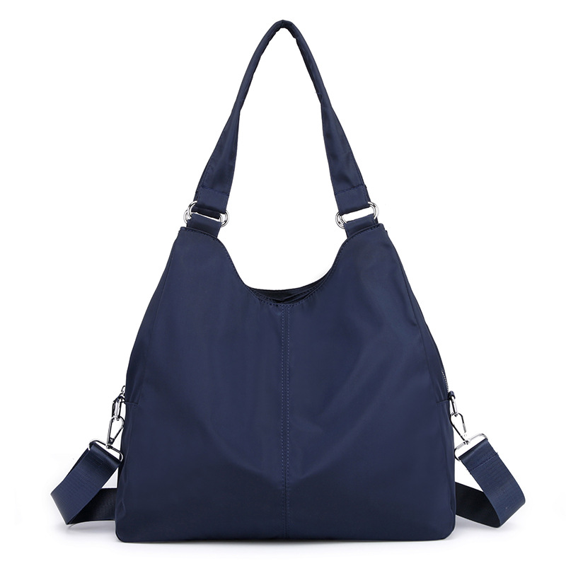 neue Casual Frauen Handtasche Wasserdichte Nylon Schulter Tasche Gute Tragen-beständig Big Tote Messenger Taschen: Dark Blue