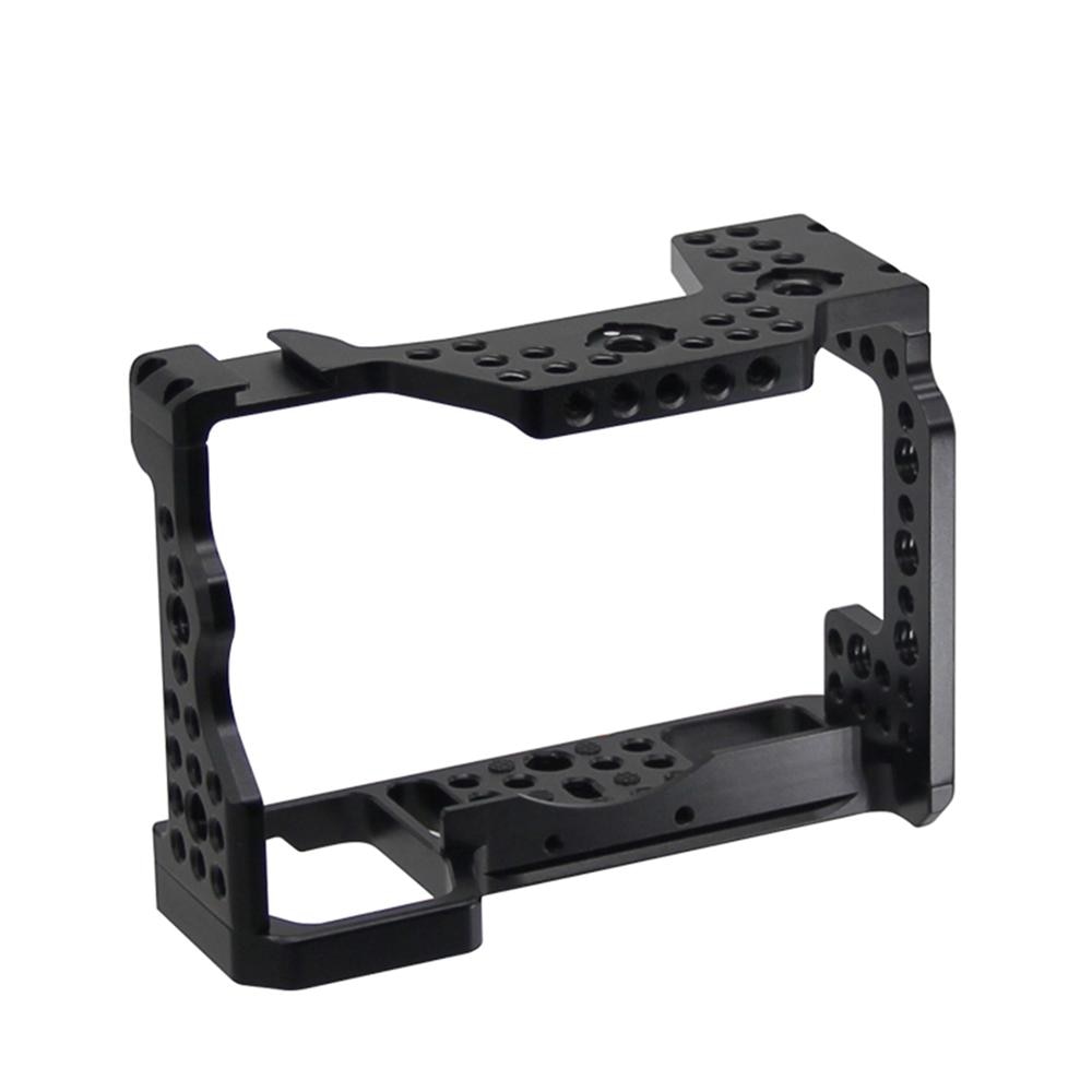 Aluminum Alloy Camera Cage Video Stabilizer with 1/4" Threaded Hole/Cold Shoe Mount for Sony A7RIII / A7M3 / A7III SLR Camera