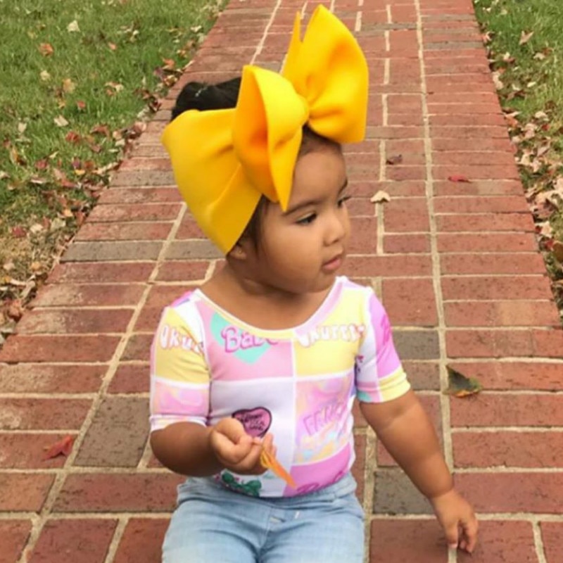 Baby Meisje Hoofdbanden Haarband Baby Hoofdband Bladerdeeg Bandeau Bebe Fille Bullet Stof Boog Knoop Headwraps Tulband Baby Haar Accessoires