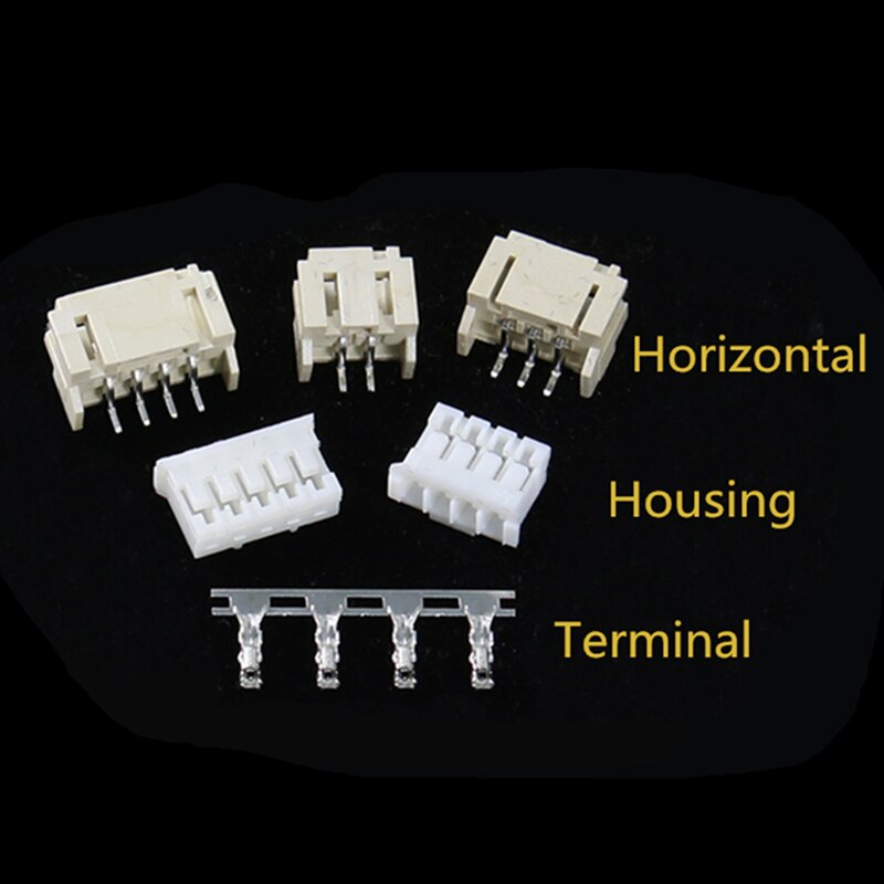 10Sets PH2.0 Connector 2.0mm Vertical / Horizontal SMD Pin Header 2/3/4/5/6/7/8P ( Plug male + Female + Terminal ) Kit: Horizontal SMD Kit / 7P