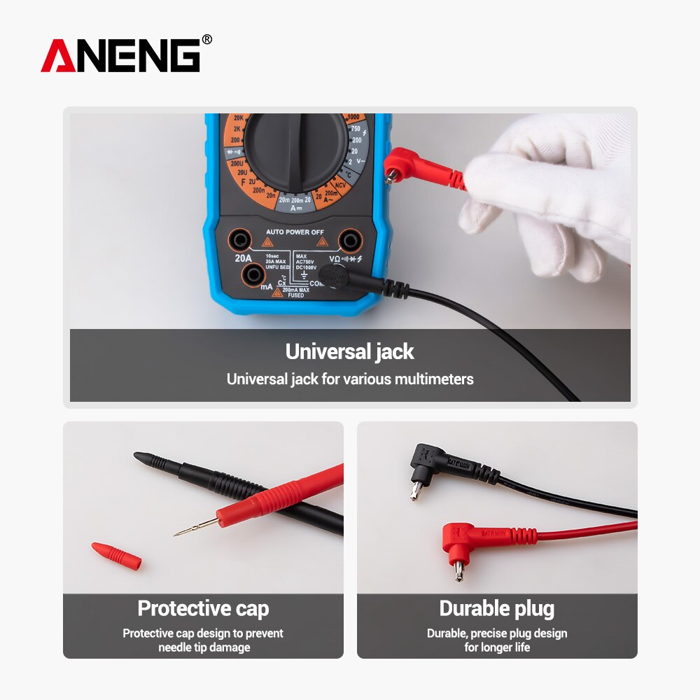 ANENG 18 In 1 Multi-function Combination Test profissional multimeter pen 1000V Universal Meter Test Line Multimeter Table Pen