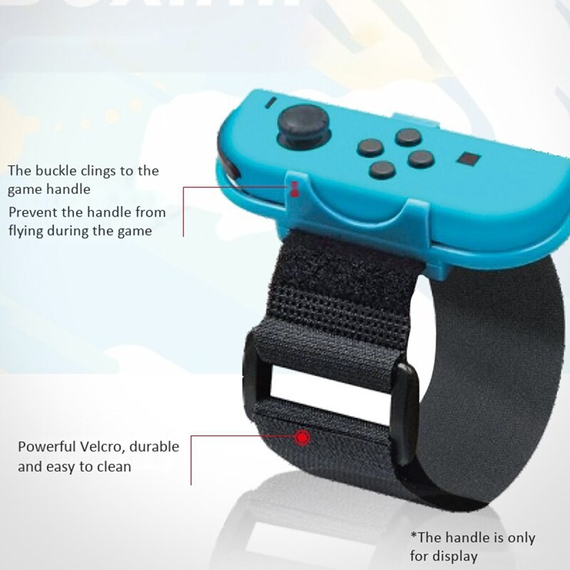 Armbänder für den nintendo switch-controller im spiel just dance, verstellbares elastisches band für den joy-con-controller