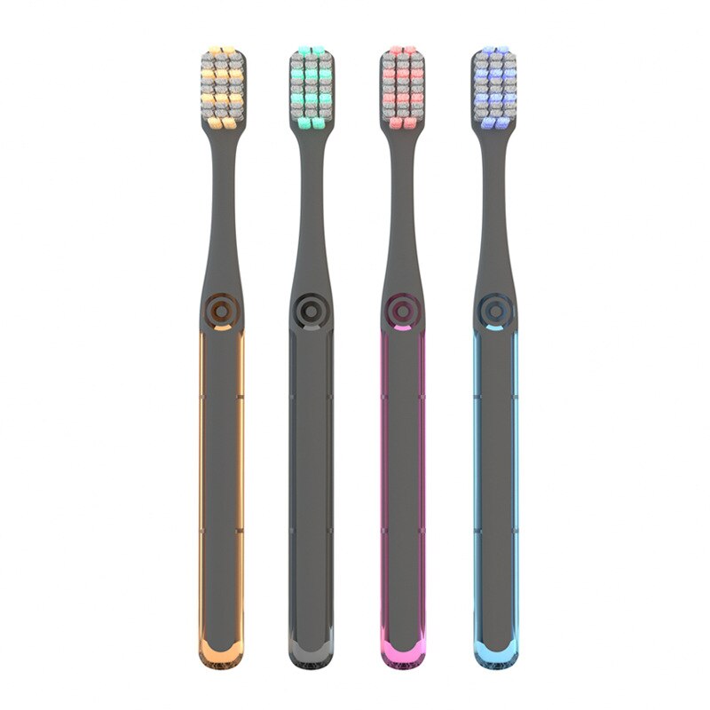 soft bristle toothbrush adult silicone nano toothbrush oral care nano antibacterial toothbrush