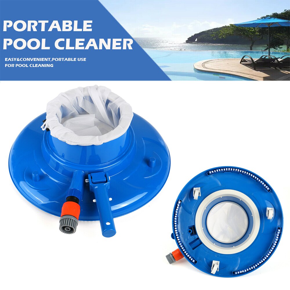 Mini pool rengöringsverktyg pool lövdammsugare flytande föremål rengöringsverktyg pool sughuvud rengöringsnätsats