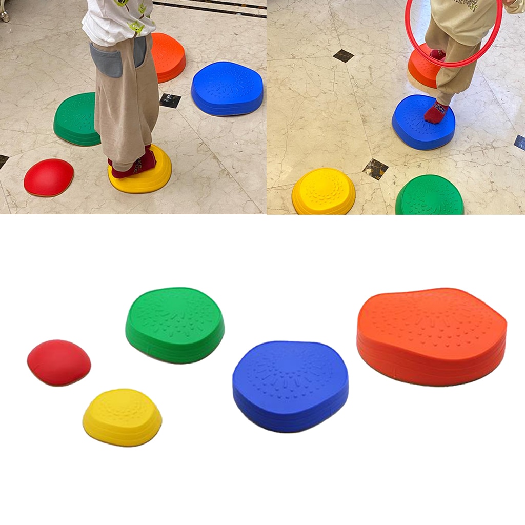 Kids Stepping Stones 5-Pack Children Balance Coordination Trainning Toys Rocks