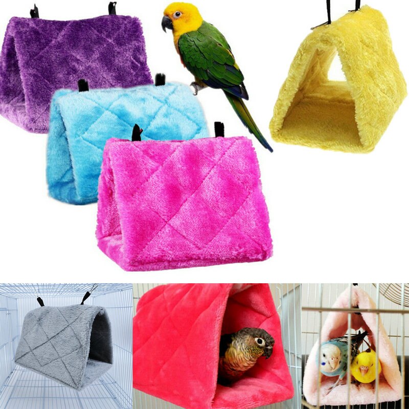 Cage à Hamster pour animal domestique, nid suspendu, perroquet, perruche, lit , hamac pour Rat, jouets pour l'hiver, nichoir, chalet