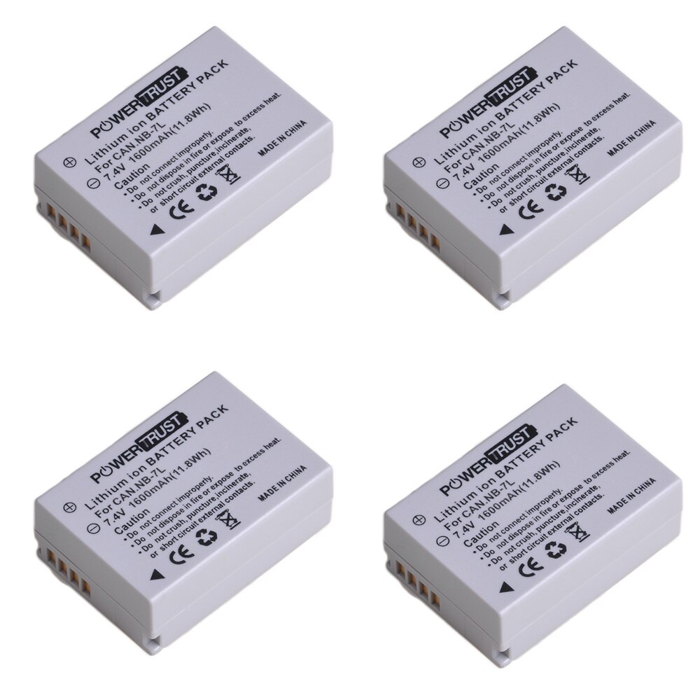 NB-7L NB7L 1600mAh batterie Rechargeable et LED chargeur USB pour Canon PowerShot G10 G11 G12 SX30 est appareil photo numérique: 4Battery