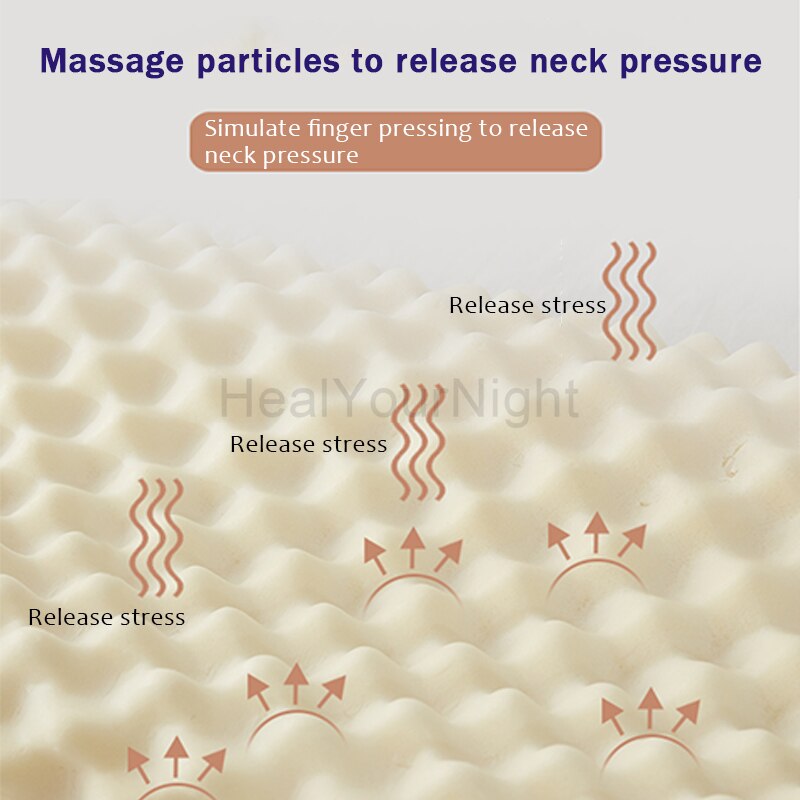 Natural Latex Pillow Orthopedic Massage Neck Cervical Spine Protected for Sleeping Latex Pillow Neck Pillows Pillow Slow Rebound