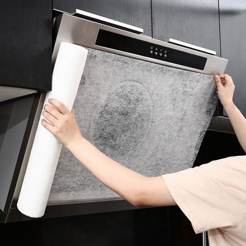 20M Küche Öl Filter Papier vlies Absorbieren Papier Anti Öl Baumwolle Filter Dunstabzugshaube Dunst Fan Schutz Filter