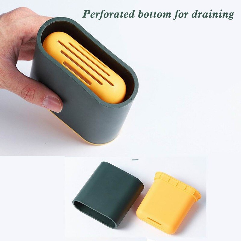 Wc rengjøring silikon flex toalettbørste med holder bad veggmontert gummihode silikon toalettbørste flat wc rensebørste