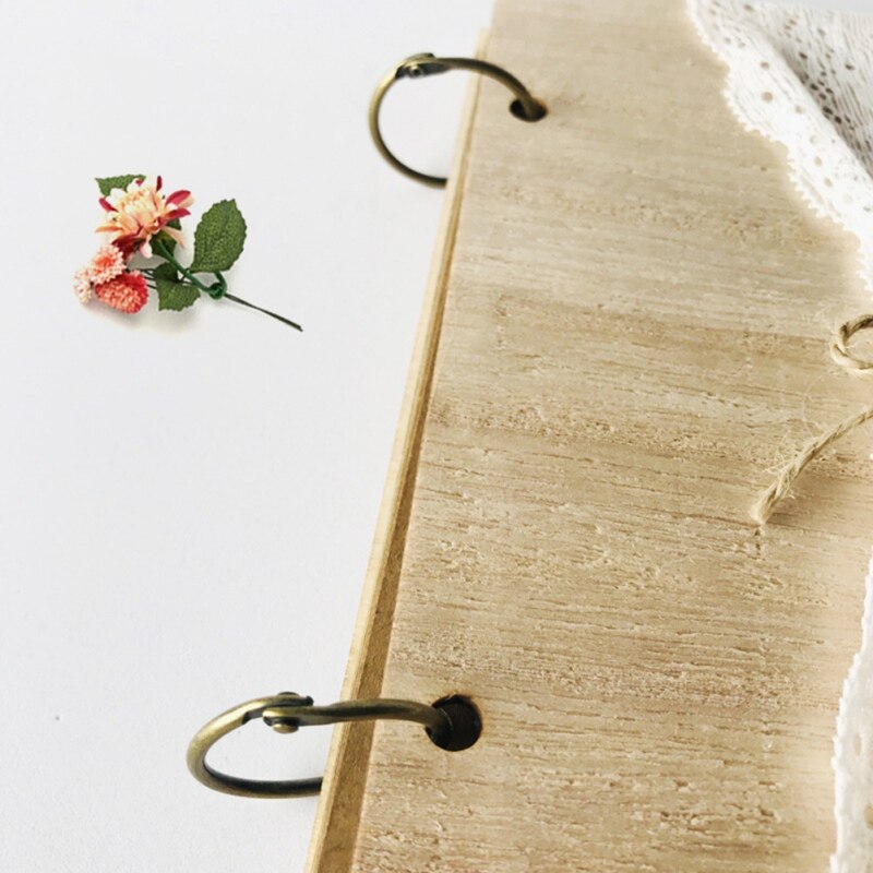 10 Pages Wooden Wedding Signature Book Portable Photo Book Wedding Guest Books Wedding Decoration Accessories