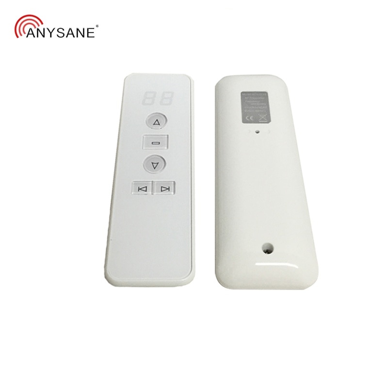 ANYSANE Universal Wireless Hand held Remote Control 16CH Rf 433.92mhz Radio Remote For Motorized Blinds Automated Shutter Motor